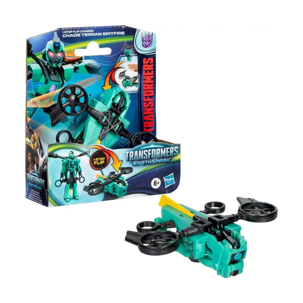 Іграшка-трансформер Transformers EarthSpark 1-Step Flip Changer Spitfire від 6 років, 10 см (F6229/F8663)